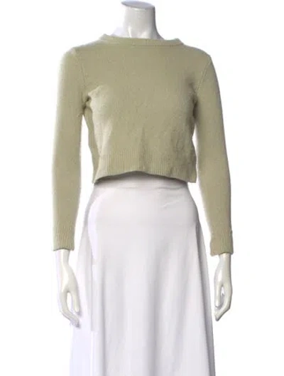 Pre-owned A.l.c Crew Neck Sweater In Green