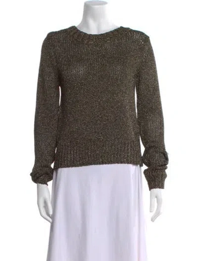 Pre-owned A.l.c Crew Neck Sweater In Metallic