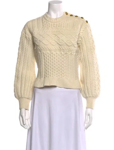 Pre-owned A.l.c Crew Neck Sweater In Neutral