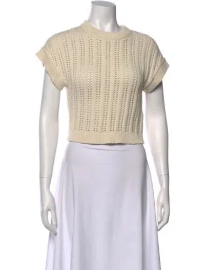 Pre-owned A.l.c Crew Neck Sweater In Neutral