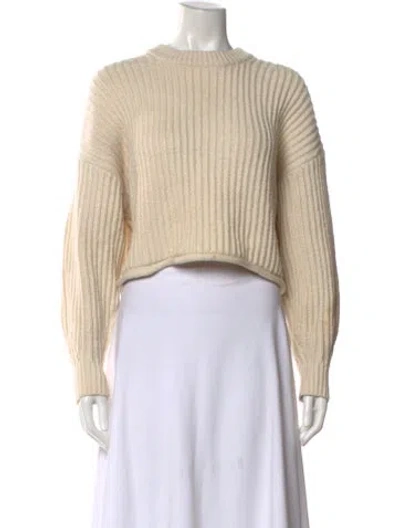 Pre-owned A.l.c Crew Neck Sweater In Neutral