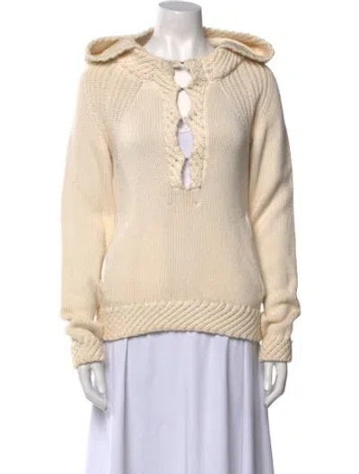 Pre-owned A.l.c Crew Neck Sweater In Neutral