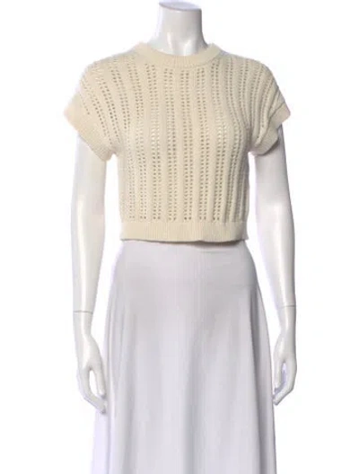Pre-owned A.l.c Crew Neck Sweater In Neutral