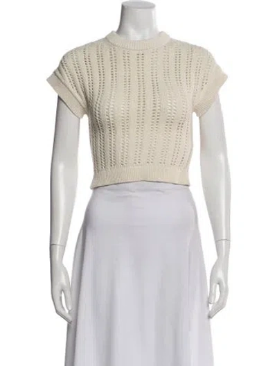 Pre-owned A.l.c Crew Neck Sweater In Neutral