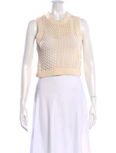 Pre-owned A.l.c Crew Neck Sweater In Neutral