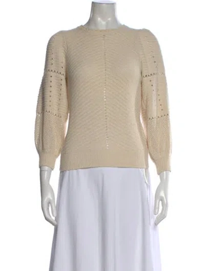 Pre-owned A.l.c Crew Neck Sweater In Neutral