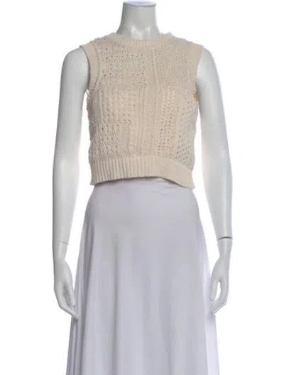 Pre-owned A.l.c Crew Neck Sweater In Neutral
