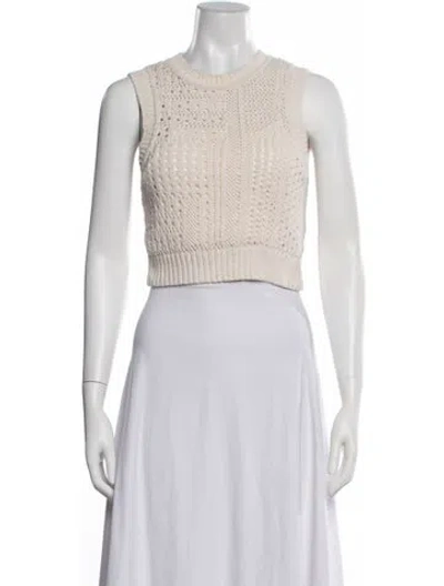 Pre-owned A.l.c Crew Neck Sweater In Neutrals