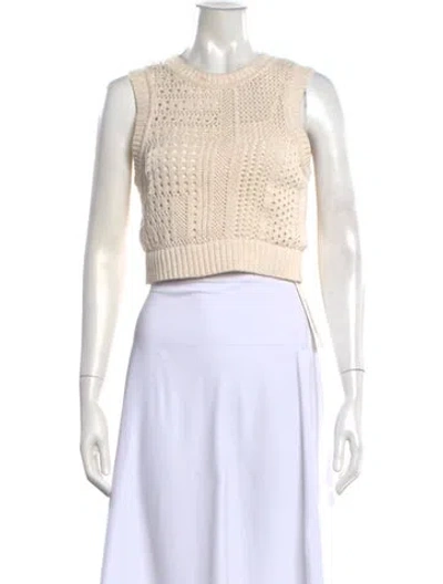 Pre-owned A.l.c Crew Neck Sweater In Neutrals