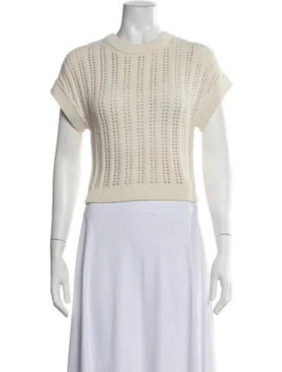 Pre-owned A.l.c Crew Neck Sweater In Neutrals