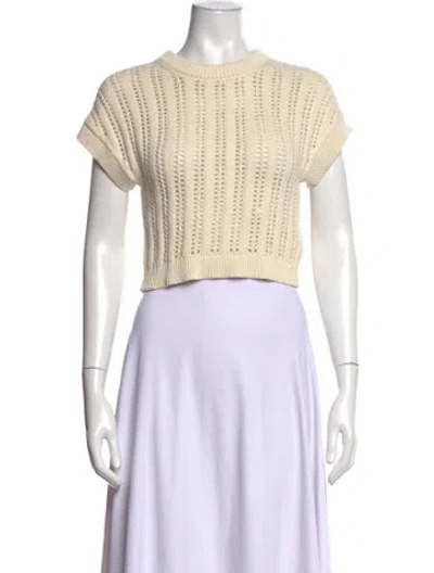 Pre-owned A.l.c Crew Neck Sweater In Neutrals