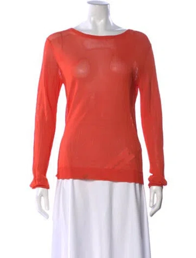 Pre-owned A.l.c Crew Neck Sweater In Orange