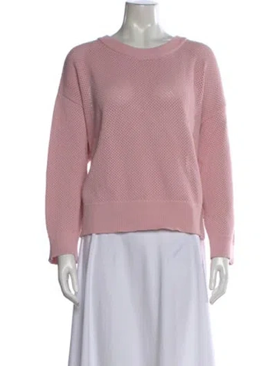 Pre-owned A.l.c Crew Neck Sweater In Pink