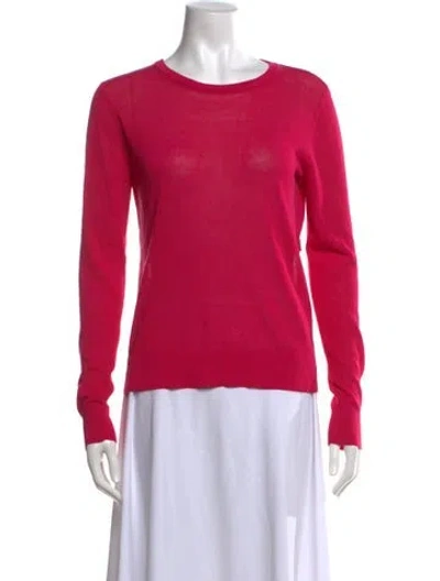 Pre-owned A.l.c Crew Neck Sweater In Pink