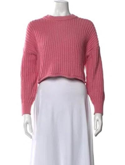 Pre-owned A.l.c Crew Neck Sweater In Pink