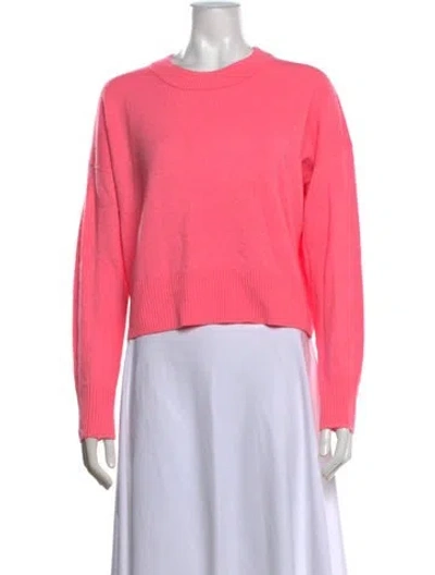 Pre-owned A.l.c Crew Neck Sweater In Pink