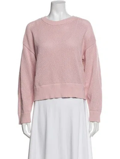 Pre-owned A.l.c Crew Neck Sweater In Pink