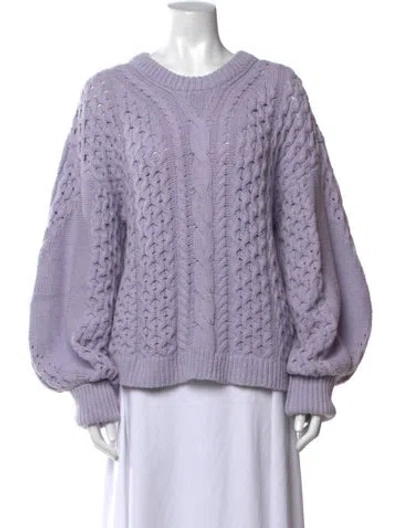 Pre-owned A.l.c Crew Neck Sweater In Purple