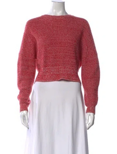 Pre-owned A.l.c Crew Neck Sweater In Red