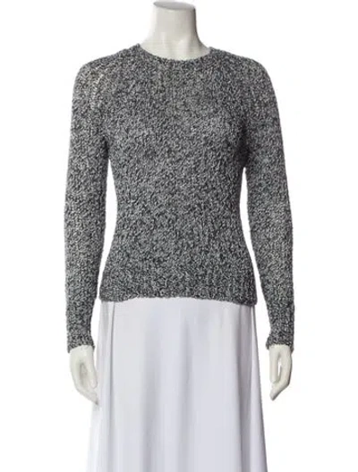 Pre-owned A.l.c Crew Neck Sweater In White