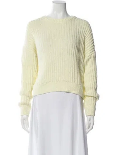 Pre-owned A.l.c Crew Neck Sweater In Yellow