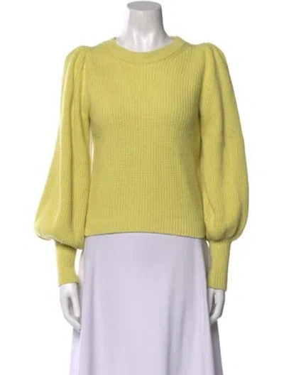 Pre-owned A.l.c Crew Neck Sweater In Yellow