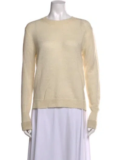 Pre-owned A.l.c Crew Neck Sweater In Yellow