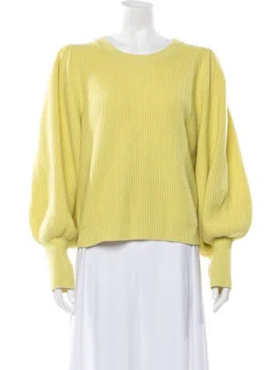 Pre-owned A.l.c Crew Neck Sweater In Yellow