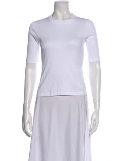 Pre-owned A.l.c Crew Neck Three-quarter Sleeve T-shirt W/ Tags In White