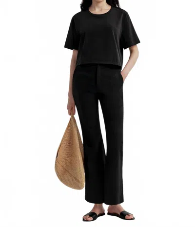 A.l.c Cropped Sophie Linen Pant In Black