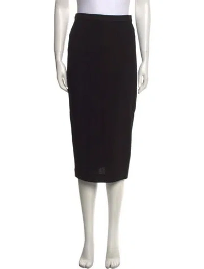 Pre-owned A.l.c Crystal Embellishments Knee-length Skirt In Black