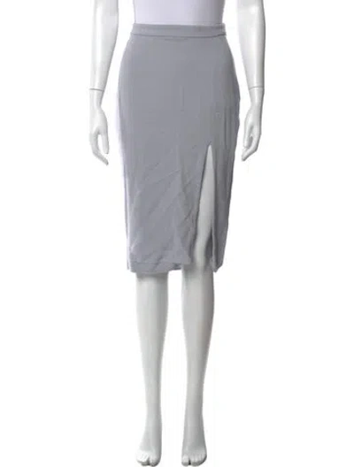 Pre-owned A.l.c Cutout Accent Knee-length Skirt In Blue