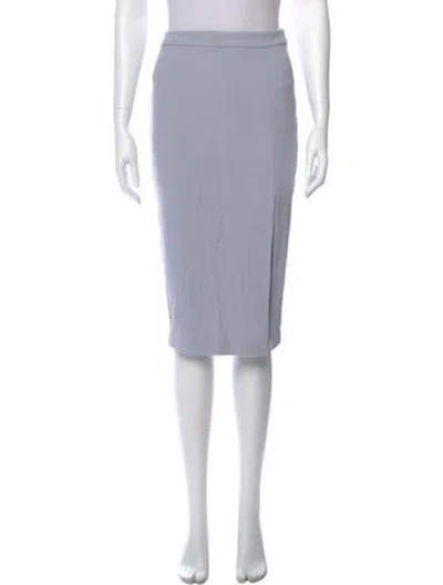 Pre-owned A.l.c Cutout Accent Knee-length Skirt In Gray