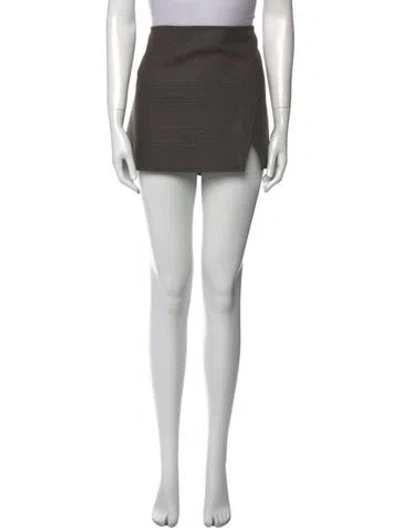 Pre-owned A.l.c Cutout Accent Mini Skirt In Black