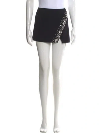 Pre-owned A.l.c Cutout Accent Mini Skirt In Black