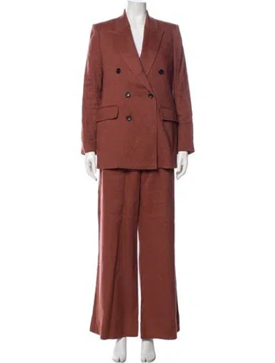 Pre-owned A.l.c Cutout Accent Pantsuit In Brown