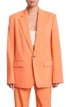 A.l.c . Dakota One-button Jacket In Clementine