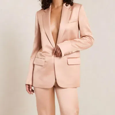 A.l.c Dakota Satin Tailored Jacket In Pink