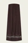 A.l.c Dalia Strapless Maxi Dress In Ganache