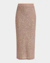 A.l.c Dana Sparkly Knit Skirt In Mauvesilv