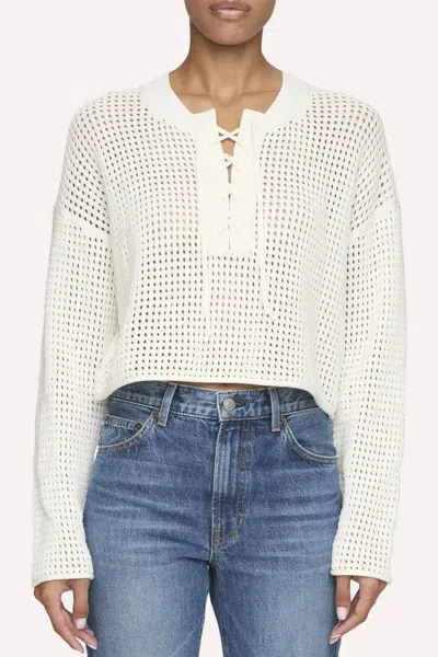 A.l.c Dana Sweater In Pearl In White