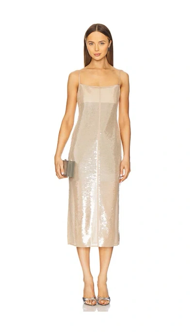 A.l.c Danielle Dress In Metallic Neutral