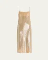 A.l.c A. L.c. Danielle Sequined Dress In Clear
