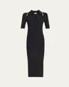 A.l.c . Darcy Rib Midi Dress In Midnights
