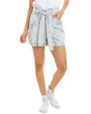 A.l.c Davidson Belted Short In Blue Marble In Blue