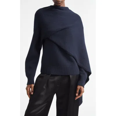 A.l.c . Davin Lambswool Scarf Sweater In Black