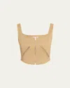 A.l.c Dea Zip Corset Top