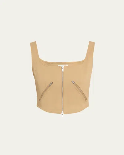 A.l.c Dea Zip Corset Top