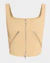 A.l.c Dea Zip Corset Top