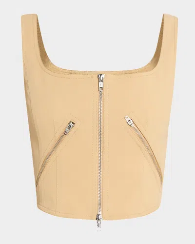 A.l.c Dea Zip Corset Top
